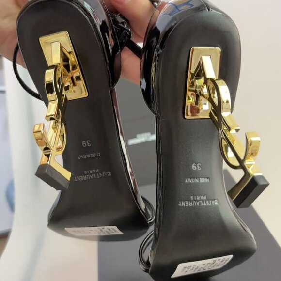 YSL Opyum Snake Heeled Sandals - Picture 5 of 5